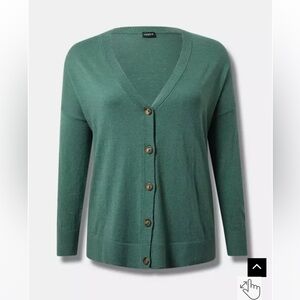 Torrid 2x Boyfriend Cardigan Drop Shoulder Sweater